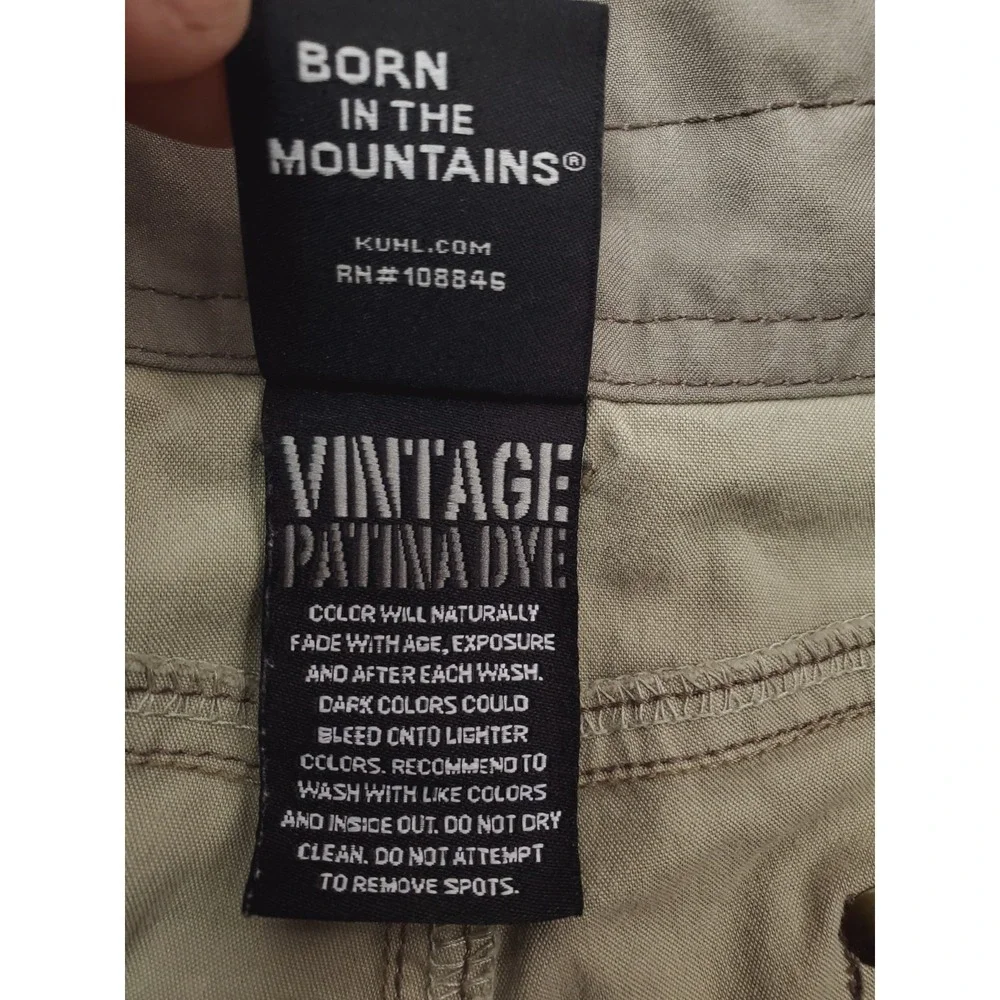 Kuhl Pants Mens 36x30 Taupe Revolvr Rogue Vintage Patina Dye Relaxed Tapered